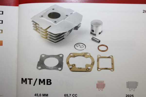 Zylinderkit Honda MT50 MB50 66 ccm D=45mm